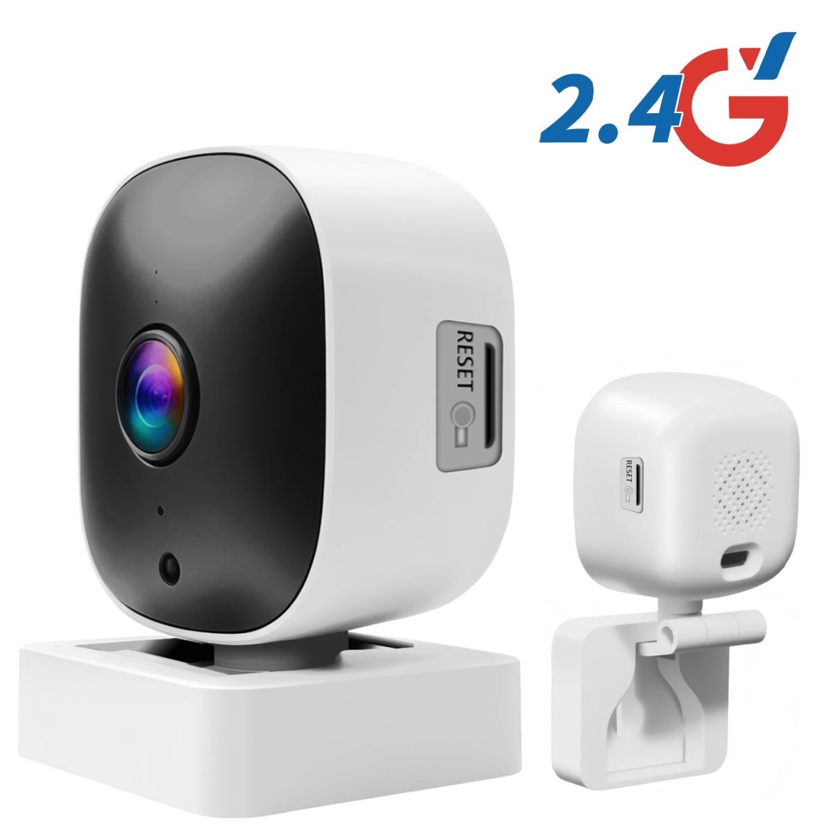 2.4G  Indoor and Outdoor Window Security Camera,,Night Vision and Motion Detection,Cloud/Memory Card Storage,24/7 Recording,2-Way Audio Talk,Easy & Quick Install, Wireless Security Cameras