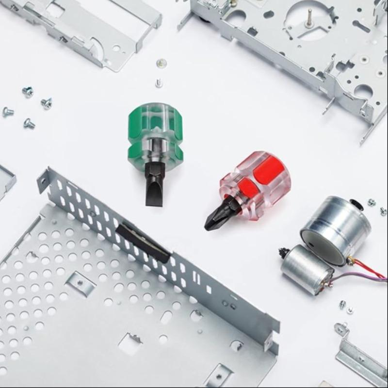 Mini Precision Screwdriver Set with Transparent Handle, Portable Radish Head Tool for Easy Repairs, One-Way and Cross Options Included