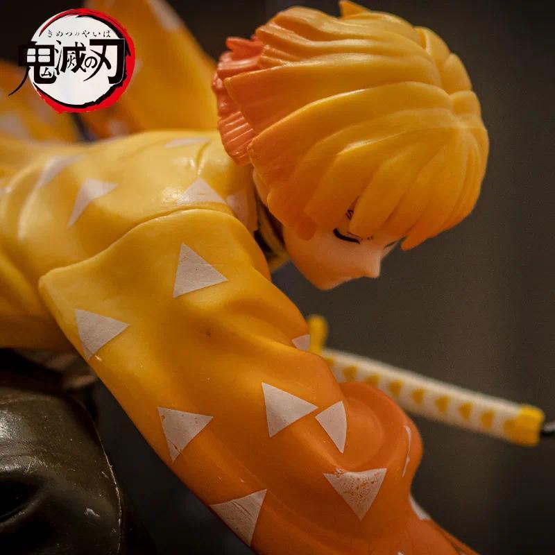 15cm Anime Demon Slayer Action Figure Model Agatsuma Zenitsu Collection Accessories Model Doll Toys