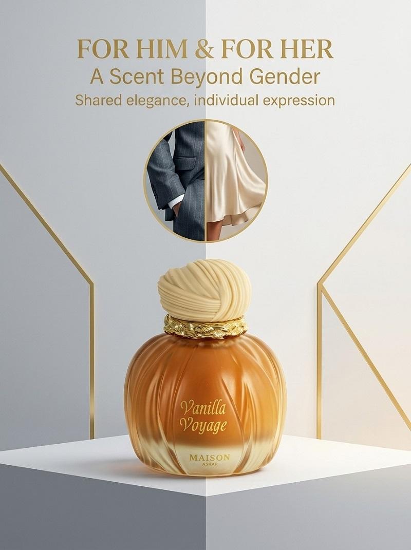 Vanilla Perfume 100ML Unisex, Sweet Caramel Honey Amber Vanilla Eau De Parfum, Long Lasting Gourmand Fragrance, Gift for Her Him