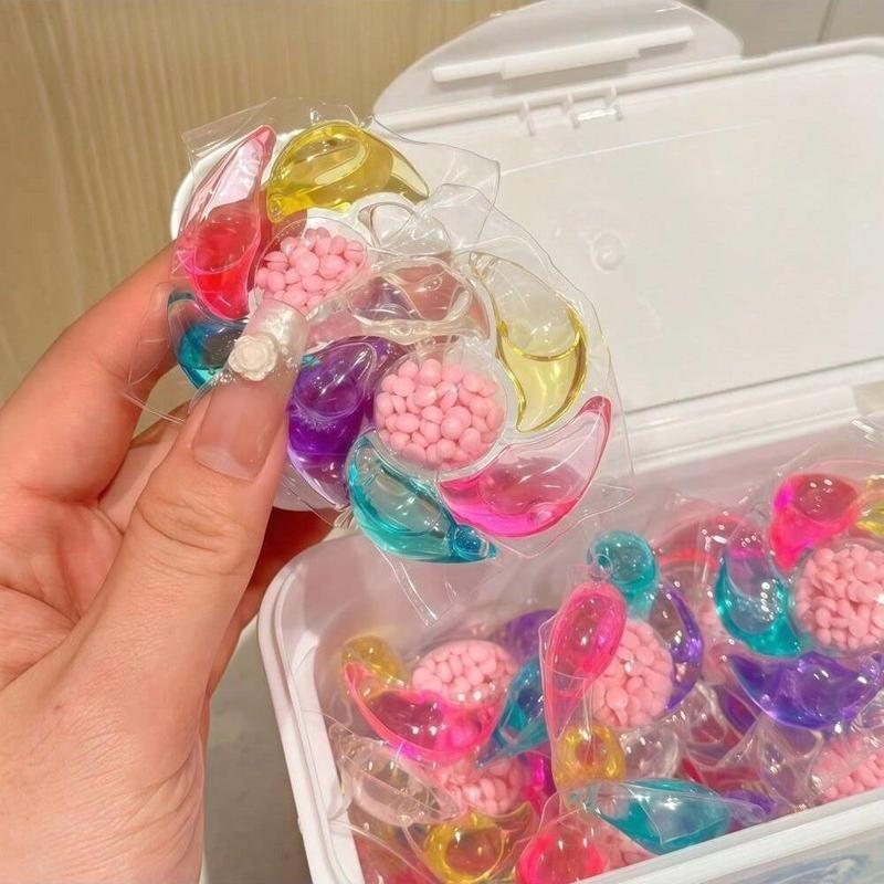 ALL-In-1 Laundry Detergent beads,  50/120/360pcs Scent Booster Laundry capsules 💐 Concentrated Liquid Fabric Softener, Fruit Scented, Strong Stain Removal, Color Protection 👕✨, Laundry Detergent Balls, Laundry Pods Laundry Tools & Accessories