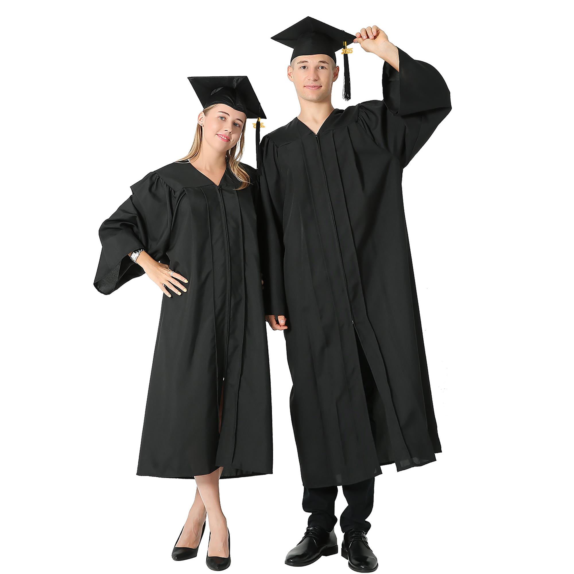 GRADUATIONMALL Class of 2026 Graduation Gown Set Premium Matte Bachelor Cap & Gown with Tassel High School & College Ceremony Essentials Multiple Colors Top Womenswear Clothes