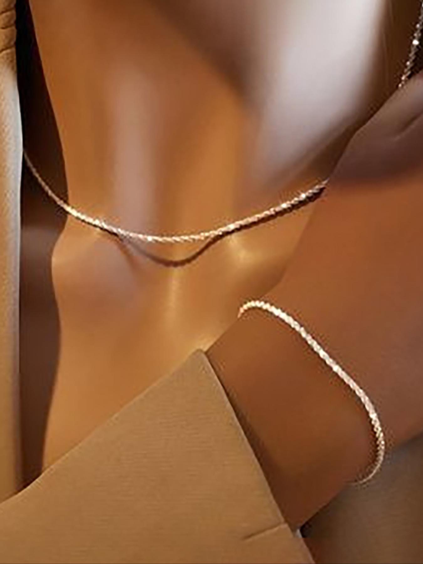 Unique Starry Chain Necklace and Bracelet Set, Perfect for Daily Wear, Evening Parties, Elegant Jewelry Gift