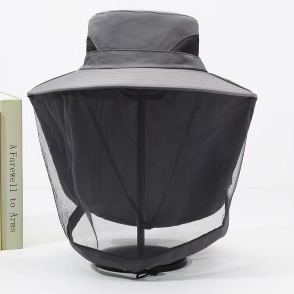Mosquito-Proof Fishing Hat, Face Coverage Sun Protection Mesh Mask, Night Fishing Insect & Bee Prevention Cap, Summer Outdoor Fashion Shade Hat