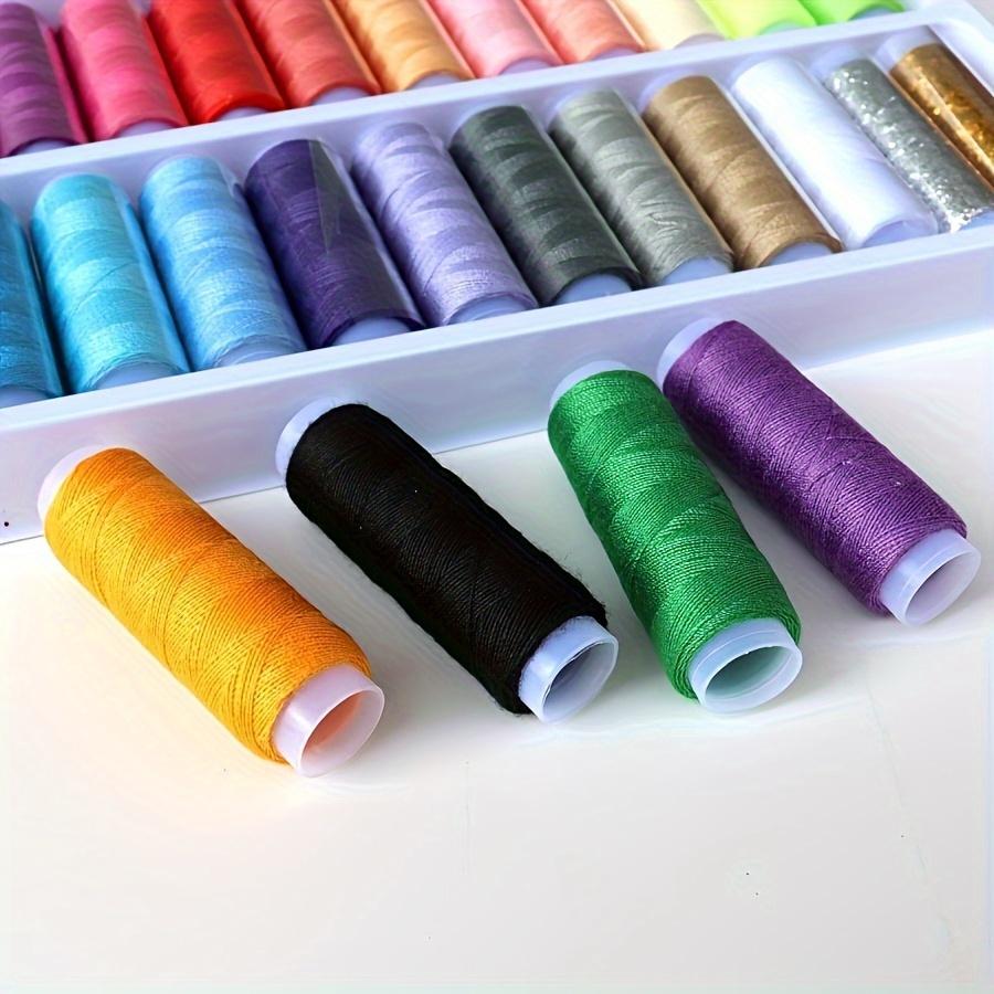 200 Yards Each 39-Color High-Strength Polyester Sewing Thread Set ...