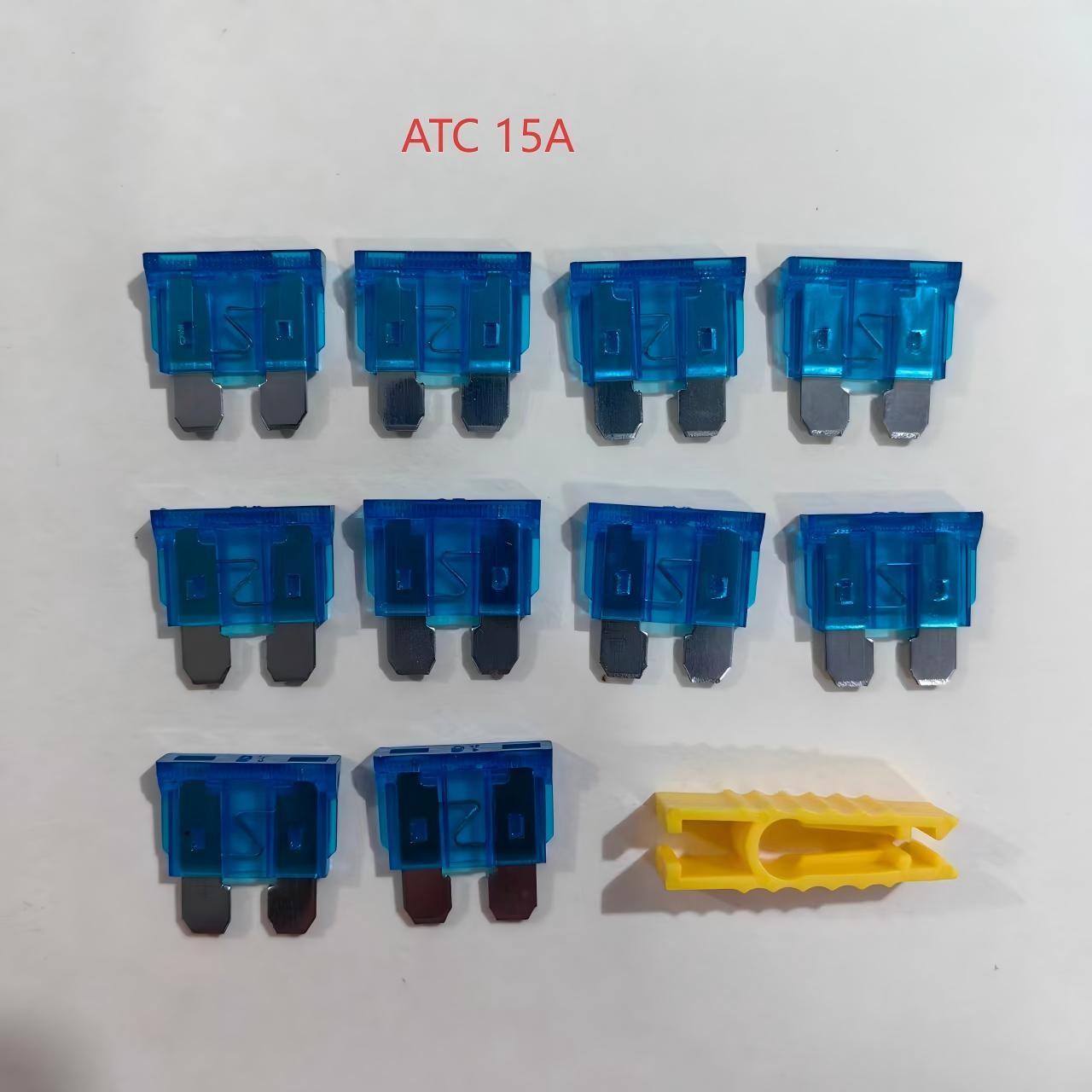 (10 Pack) Atc/ato Standard Blade Fuses, Nickel Plated, 12 Amp Specifications Available, Suitable for Cars, Trucks, Boats, Motorcycles, Suvs