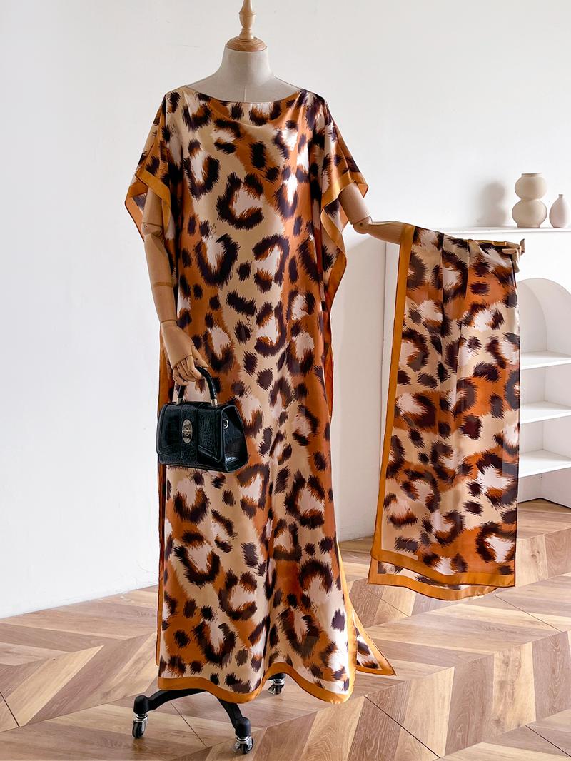 Fashion Leopard Print Long Scarf, Casual Soft Comfortable Shawl for Women, Fashion Accessories for Daily Wear