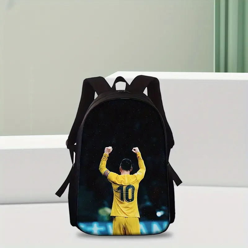 Custom Name High-Quality Backpack Player Print Picture Student Bag Suitable for Men and Women Durable Lightweight Shoulder Pack Youth Schoolbag (Pattern Position May Vary) bookbag
