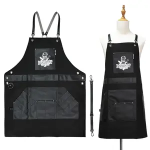 Figure Pattern Hairdresser Apron with Pocket, 1 Count Durable Daily Aprons for Hair Stylist, Professional Hair Styling Accessories for Salon & Home Use