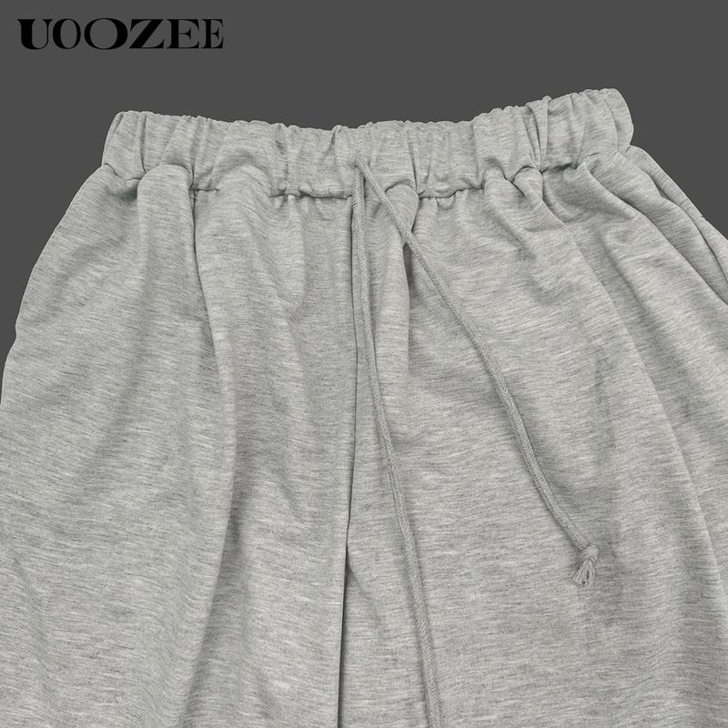 UOOZEE Women's  -Leg Solid Color Pants - Simple and comfortable, no sense of restraint, suitable for casual daily wear, home, easy party  trouser casual loose Womenswear Bottom
