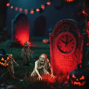 1-Pack Halloween Scary Scarecrow Yard Decor, 2D Flat Horror Ornament for Ghost Themed Outdoor Decor