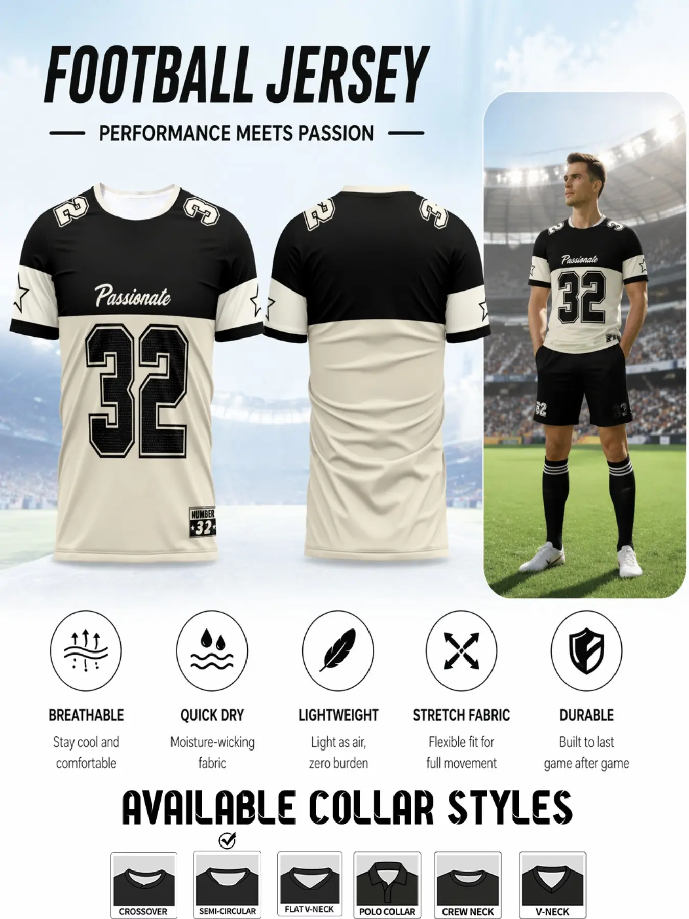 2026 Color Block Soccer Jersey, Minimalist Design, Quick-Dry Lightweight Breathable Sports Training T-Shirt, Comfort Fit Short Sleeve