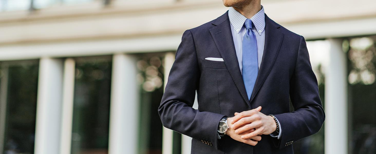 Slim Tie for Men Solid Color 6cm Classic Formal Business Tie for Weddings and All Occasions