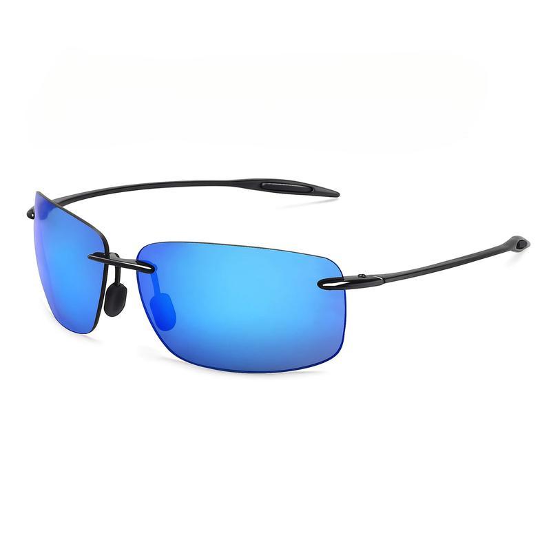 2026 New Mens Rimless Pilot Polarized Sunglasses, Anti-Glare Shatterproof Driving Glasses with   Protection