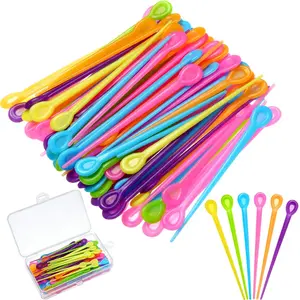 180 Pieces Brush Roller Pick Plastic Roller Pick Hair Curler Pin for Hair Curling Styling Accessories Present(Rose Red, Green, Yellow, Blue, Orange and Purple)