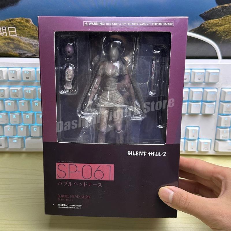 Figma Sp-055 Silent Hill Pyramid Head Action Figure 17cm Red Pyramid Thing Revelation 3D Figure PVC Bubble Head Nurse Model Toys