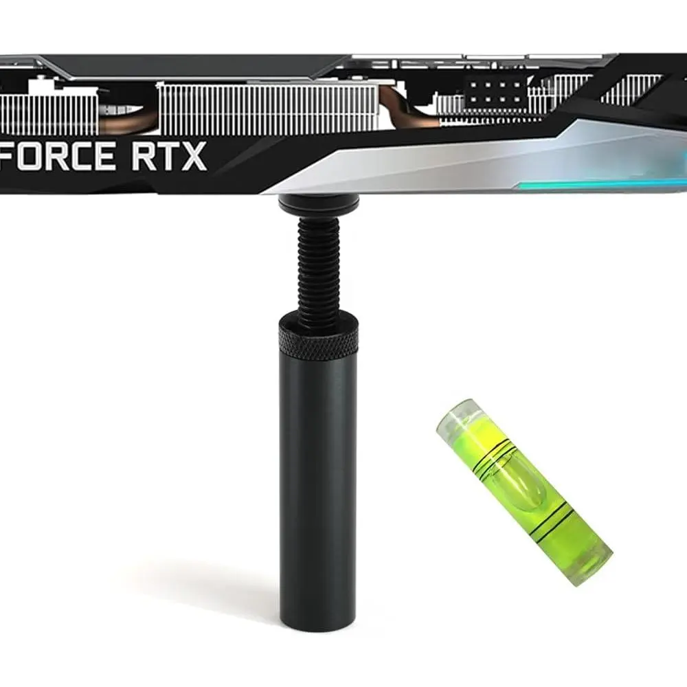 GPU Support Bracket, Graphics Card Support, GPU Bracket Brace, Video Card Sag Holder Bracket, GPU Stand,  72-125mm Black