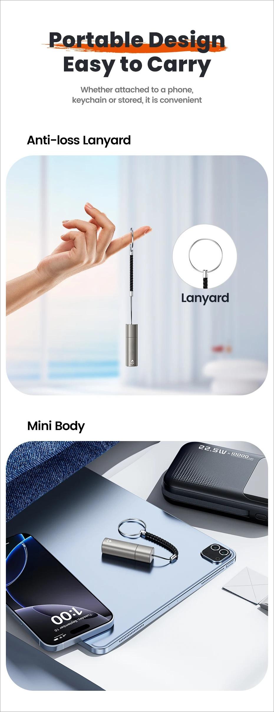 Type-C Mini Electric  Plug&Play Blow to  Mobile  Windproof Fast