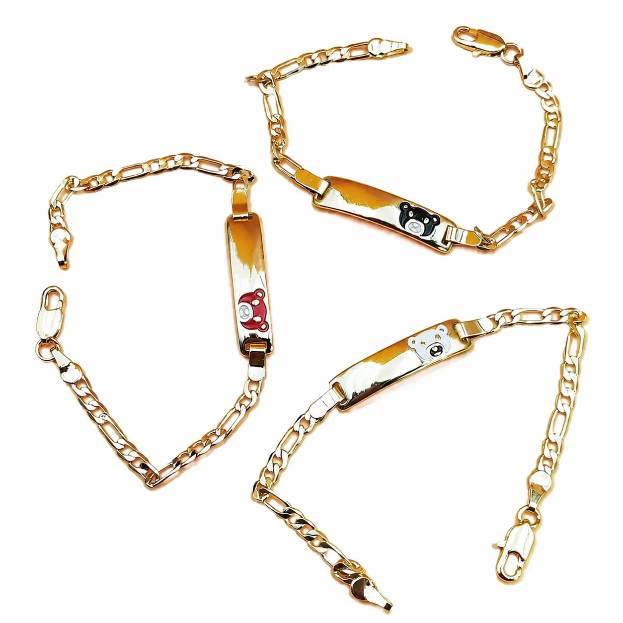 Minimalist Gold-Plated Bear Charm Bracelet for Teens and Preteens — Lightweight Stackable Friendship Jewelry, Hypoallergenic Nickel-Free Design Ideal for Sensitive Skin, Everyday Wearable Wrist Accessory with Adjustable Chain and Dainty Animal Motif