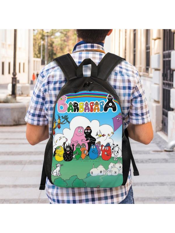 1 Piece Barbapapa Knapsack Happy Family Sturdy Shoulder For Women Birthday Super Quality Handbag Picnic
