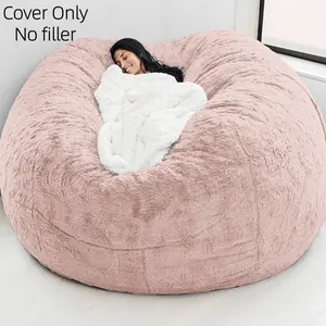 1 piece Foldable Easy Lazy Sofa Cover (only cover, without filler) Rental House Living Room Apartment Small Unit Office Dual Use Sofa Bed