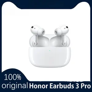 Original Honor Earbuds 3 Pro 46dB Adaptive ANC W-1st 5C Charging Wireless TWS Earphone Body Temperature Coaxial Dual-Driver 11mm