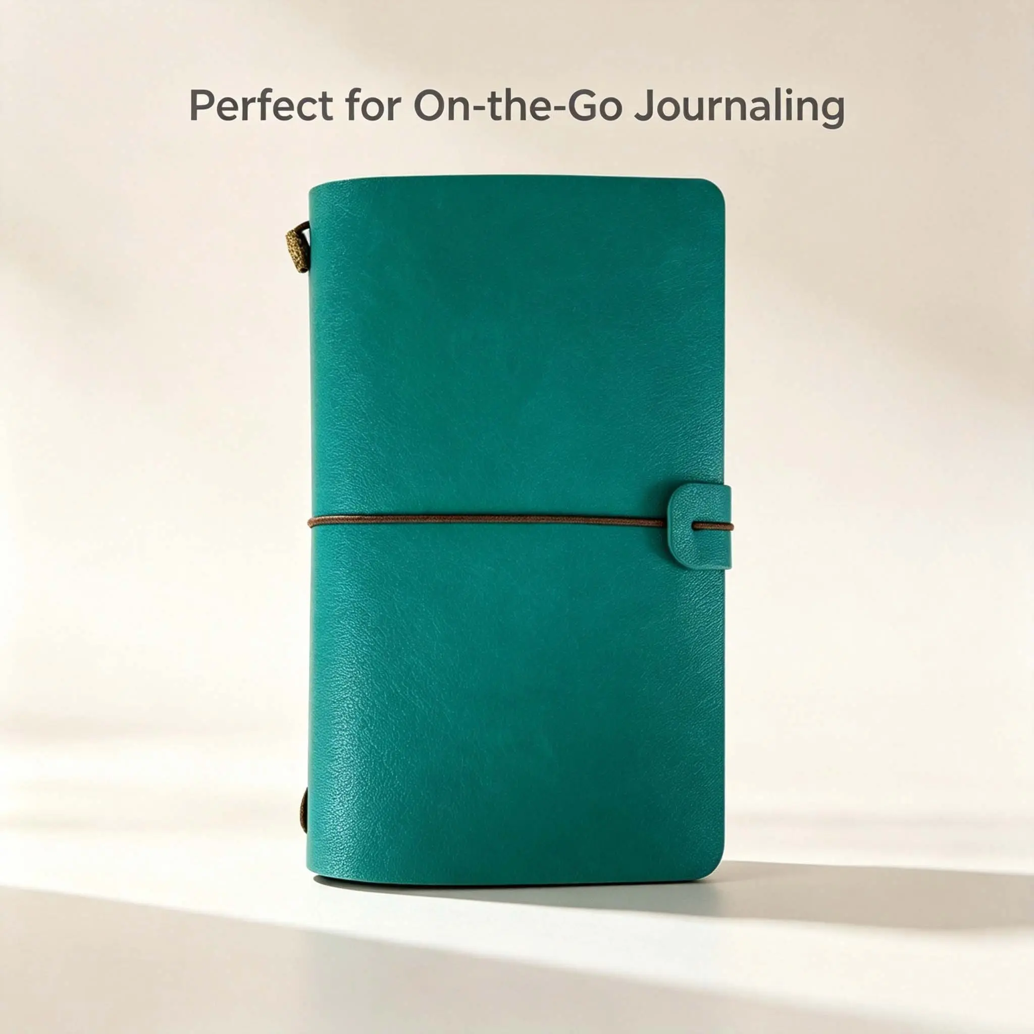 A6 PU Leather Vintage Travel Leather Cover Notebook, Eye Protection Duplex Paper, Multiple Storage Pockets, Business Office Travel Sketch Pad