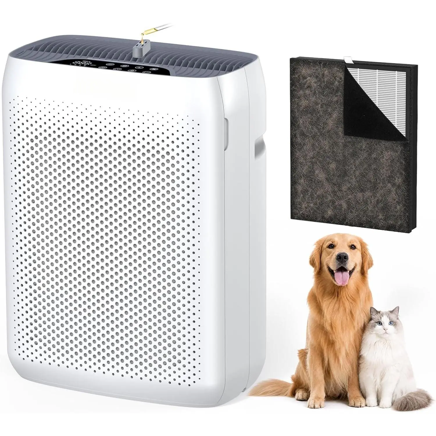 Air Purifiers for  Large Room Up to 3000Sq.ft, H13 HEPA Air Cleaner with Washable Filter, PM2.5 Display, Sleep Mode, Timer, , Auto Mode for , , Dust Pollen