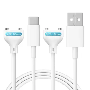 Rose Charger  2 count 10MM   Cables, USB-A & USB-C, 2.7FT DC Charger