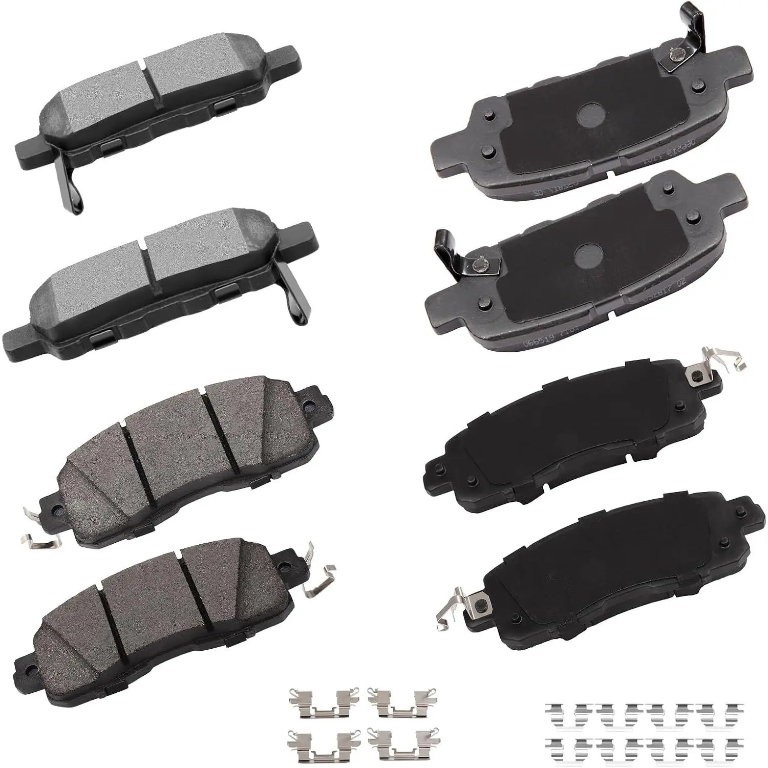 D905 D1650 Brake Pads with Accessories Front and Rear Disc Brake Pad Set| Suitable for Nissan Altima 2013-2025 models