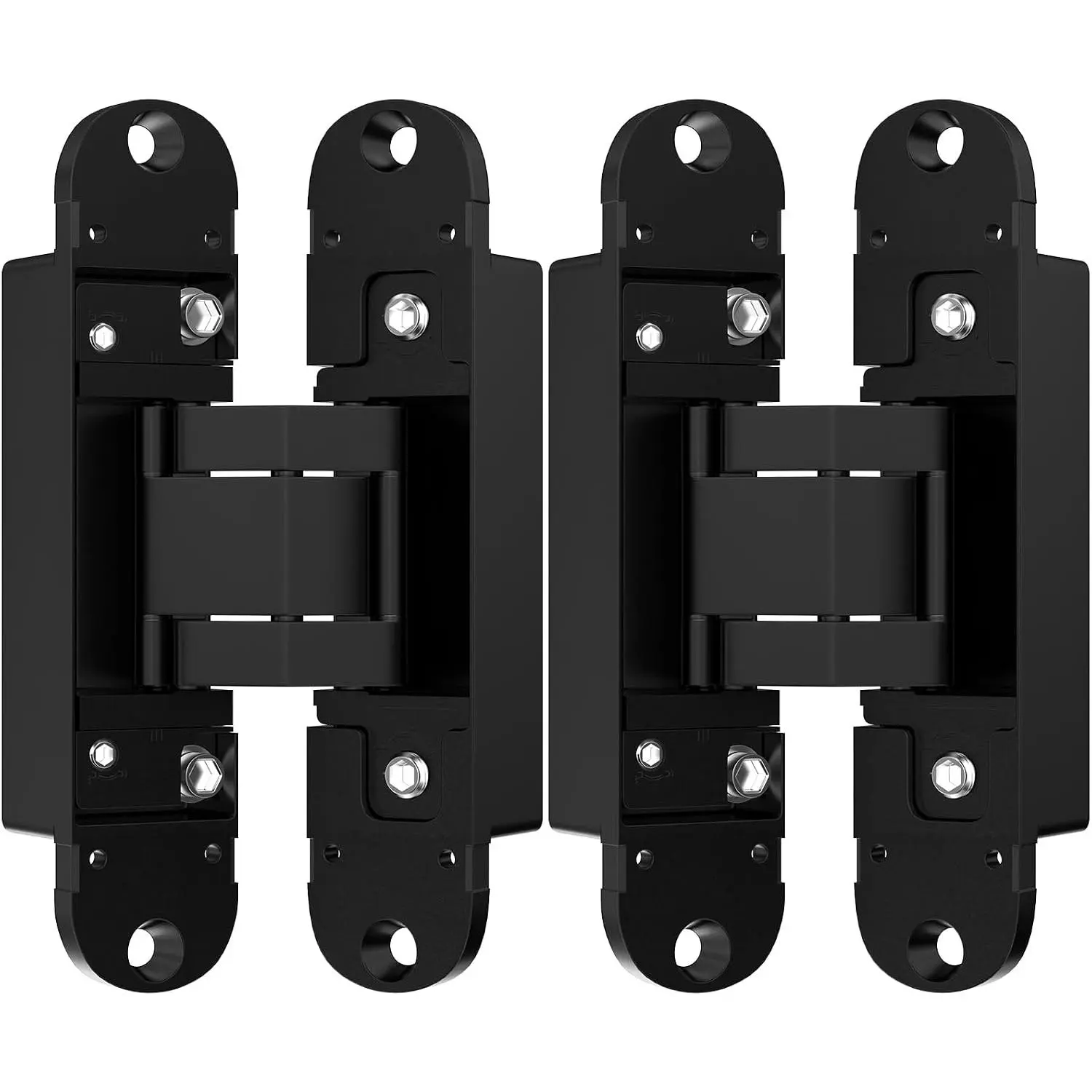 2 Pack  Door Hinges, Ultra-Thin Heavy Duty Invisible Hinges