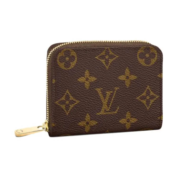 Louis Vuitton Zippy Brown Men's Wallet - Classic Monogram Coated Canvas, Compact Zip-Around Style, Brown Men's Wallets
