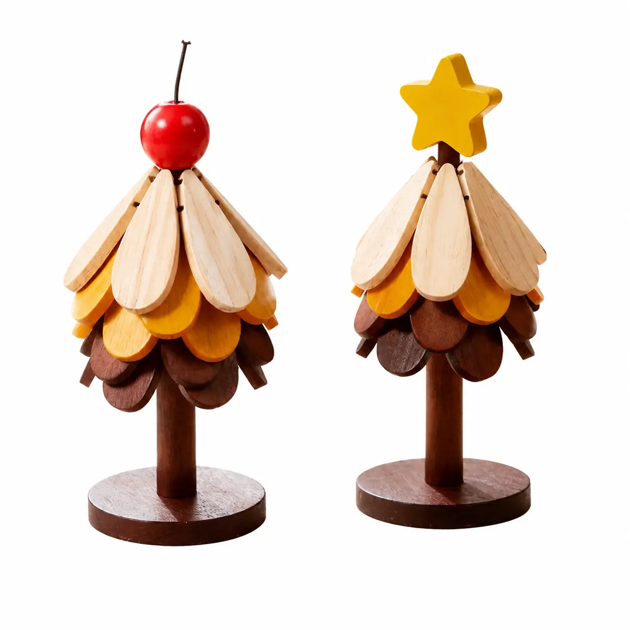 Heat-Resistant Foldable Tree-Shaped Coaster Set for Mugs, Bowls, and Cookware – Festive Holiday Table Decor, Non-Slip Silicone Insulating Mat for Kitchen and Dining Use