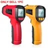 1pc TS600 Digital Infrared Thermometer, Non-Contact IR Temperature Gun with Adjustable Emissivity 0.1-1.0, 58°F to 1112°F (-50°C to 600°C), Handheld Temperature Meter for Household Cooking & Pizza Oven, Kitchen Gadgets