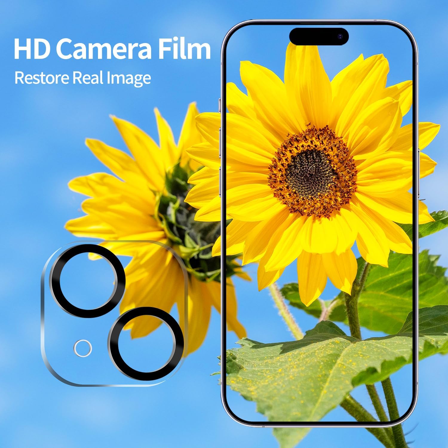 Privacy Screen Protector, 2 Counts Full Coverage Anti-Spy Tempered Glass Protective Film with 2 Counts Camera Lens Protector for iPhone 16 Series, Smartphone Accessories for iPhone 11 12 13 14 15 Pro Max, Screen Protector