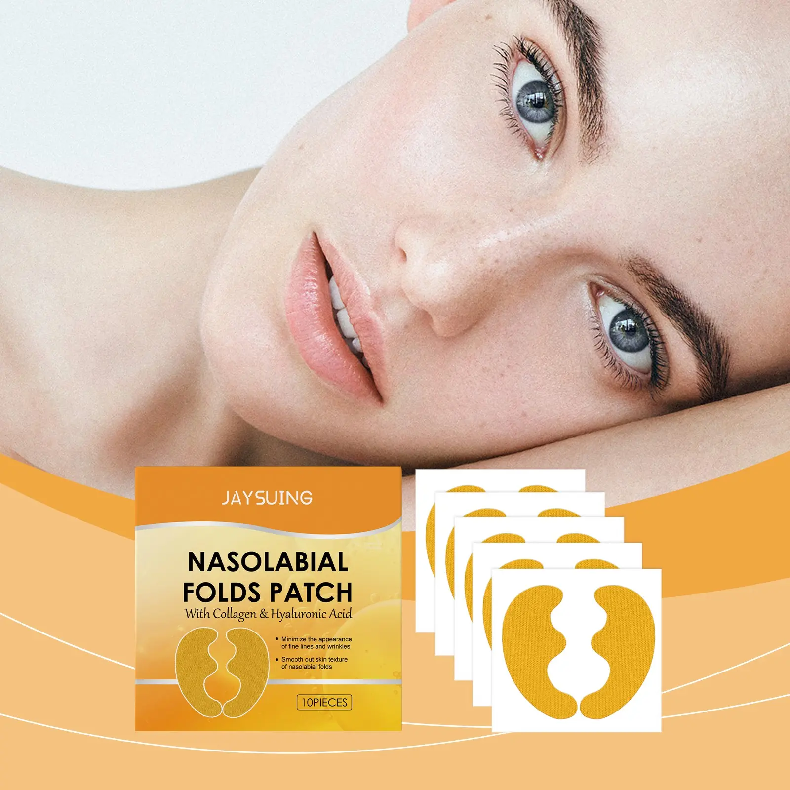 Facial Anti-Wrinkle Patch, Nasolabial Folds, Nourishing Skin Care, Daily Moisturizing, Hydrating Wrinkle Patches with Hyaluronic Acid, Face Treatment, Beauty Essentials