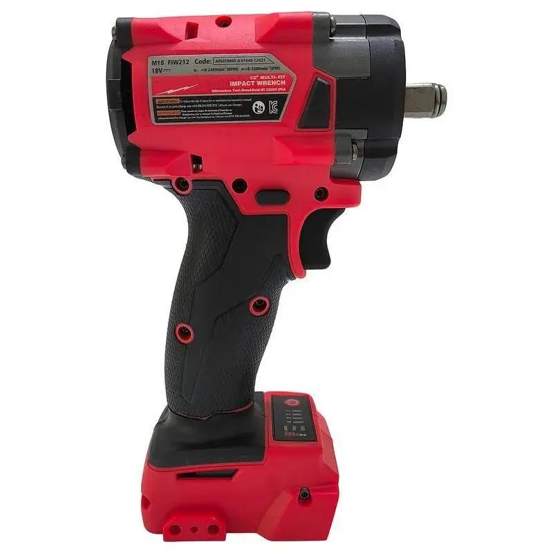 Milwaukee FIW212 M18 18V 500Nm Cordless Impact Wrench Brushless Battery Kit Construction Hand Tool