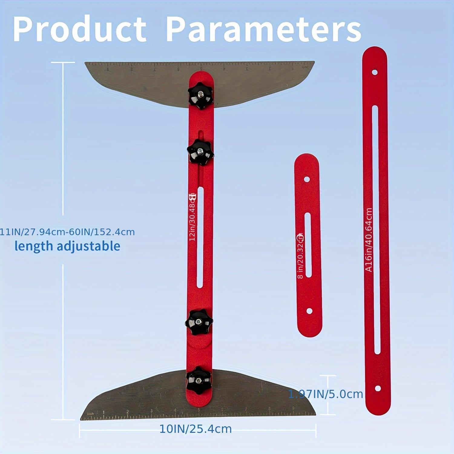 Stair Tread Template Tool, Solid Stair Tread Gauge, Shelf Layout Tool & Stair Tread Template Tool Jig, Stair Tread Measuring Tool