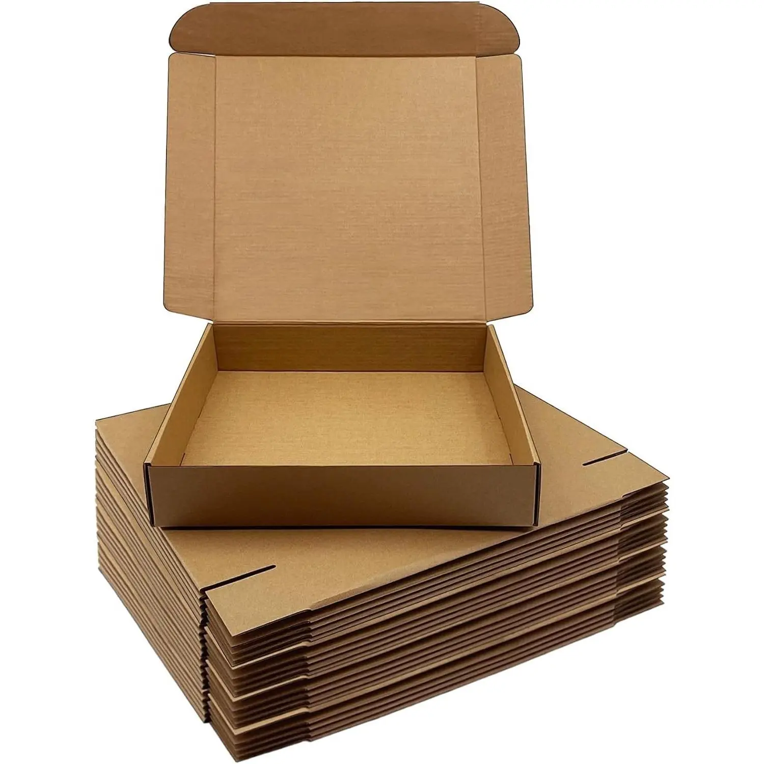 11x11x2 Inch Brown Corrugated Shipping Boxes 20 Pack, Cardboard Mailer Boxes for Packaging, Mailing, Moving, Storage, and Gift WrappingGift