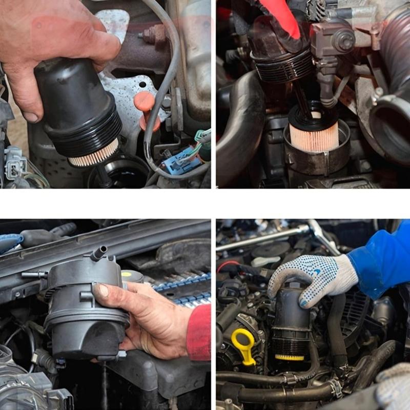 Adjustable 2 Jaws Filter Wrench, 60-80 Mm (2.36-3.15 In), Heavy Duty Steel, Double-Sided Grip for Easy Removal And Installation(Non-automotive accessories)