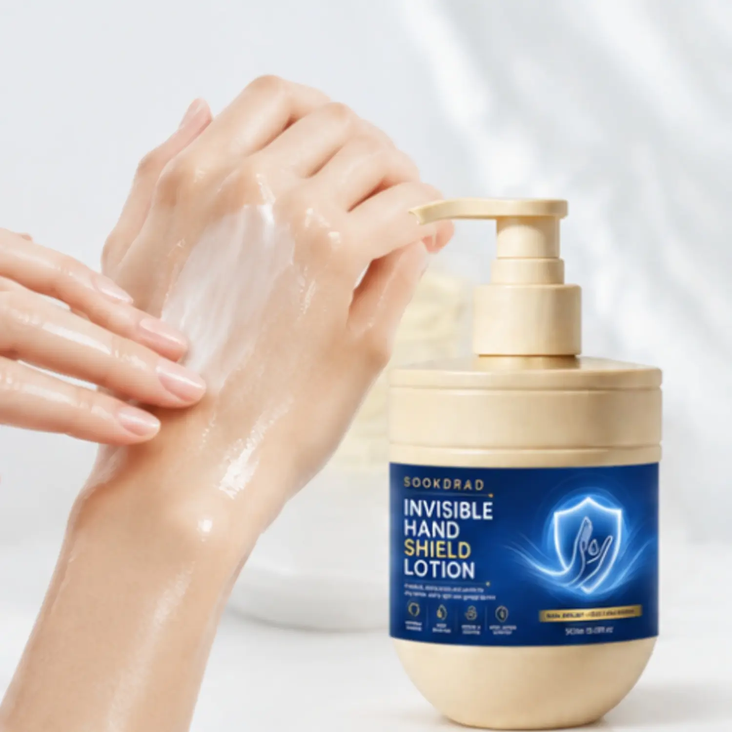 Hand Shield Lotion, non-greasy, fast absorbing, invisible barrier, deep moisture, repairs and soothes, long-lasting comfort, for hands, 10.58fl oz, 300ml
