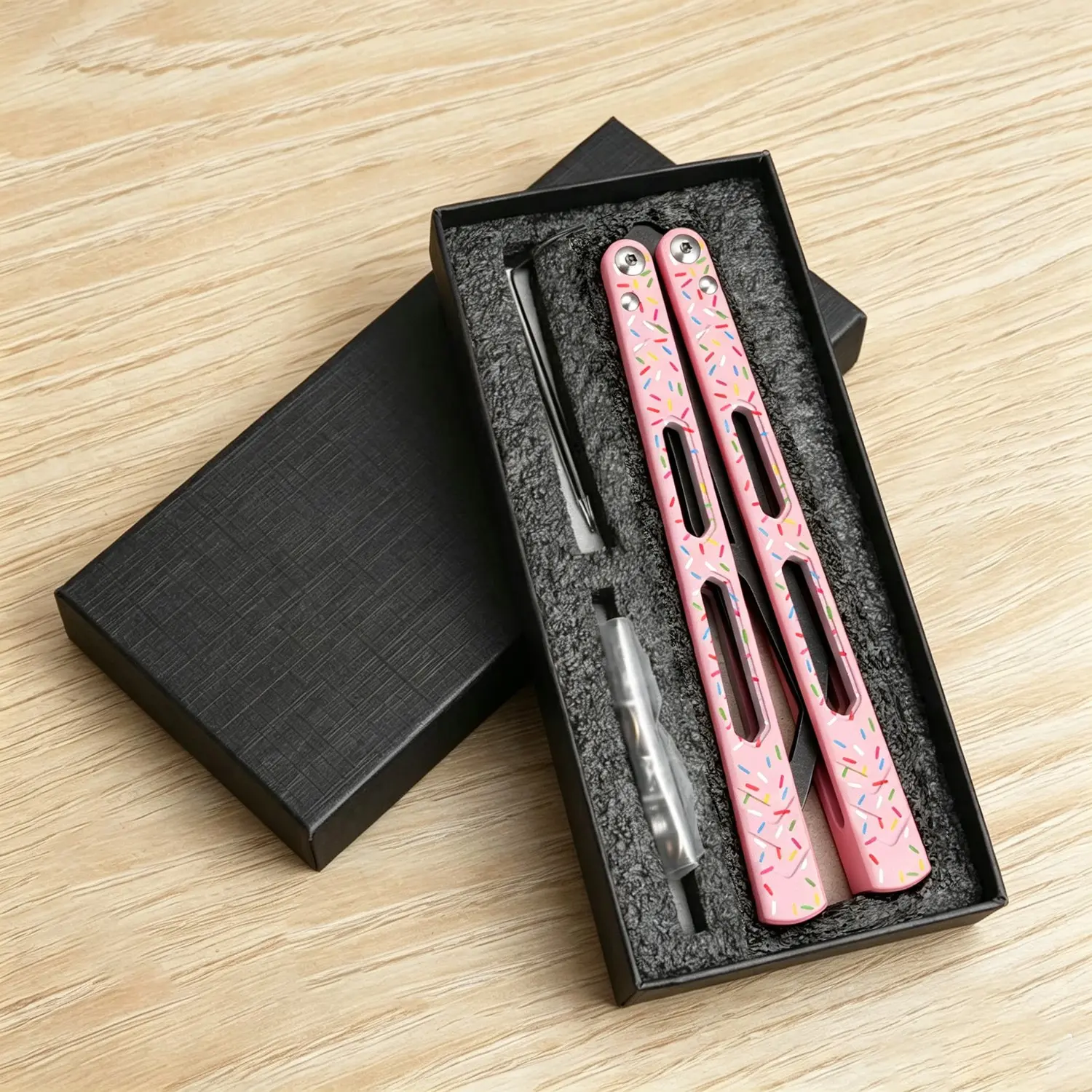 Aluminum Alloy Beginner Butterfly Trainer, High-Quality Balance Metal Butterfly Trainer Lg12, Flip Tool for Training Gear