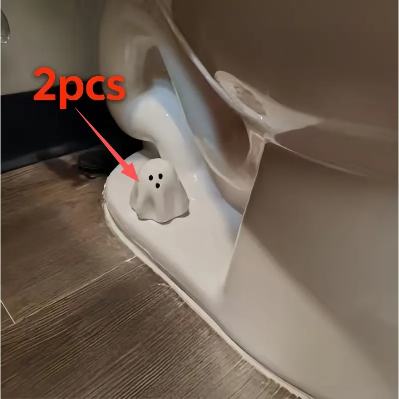 2pcs decorative toilet screw cap, with cute ghost design, is very suitable for adding a little fun to your bathroom decoration and replacing old parts.
