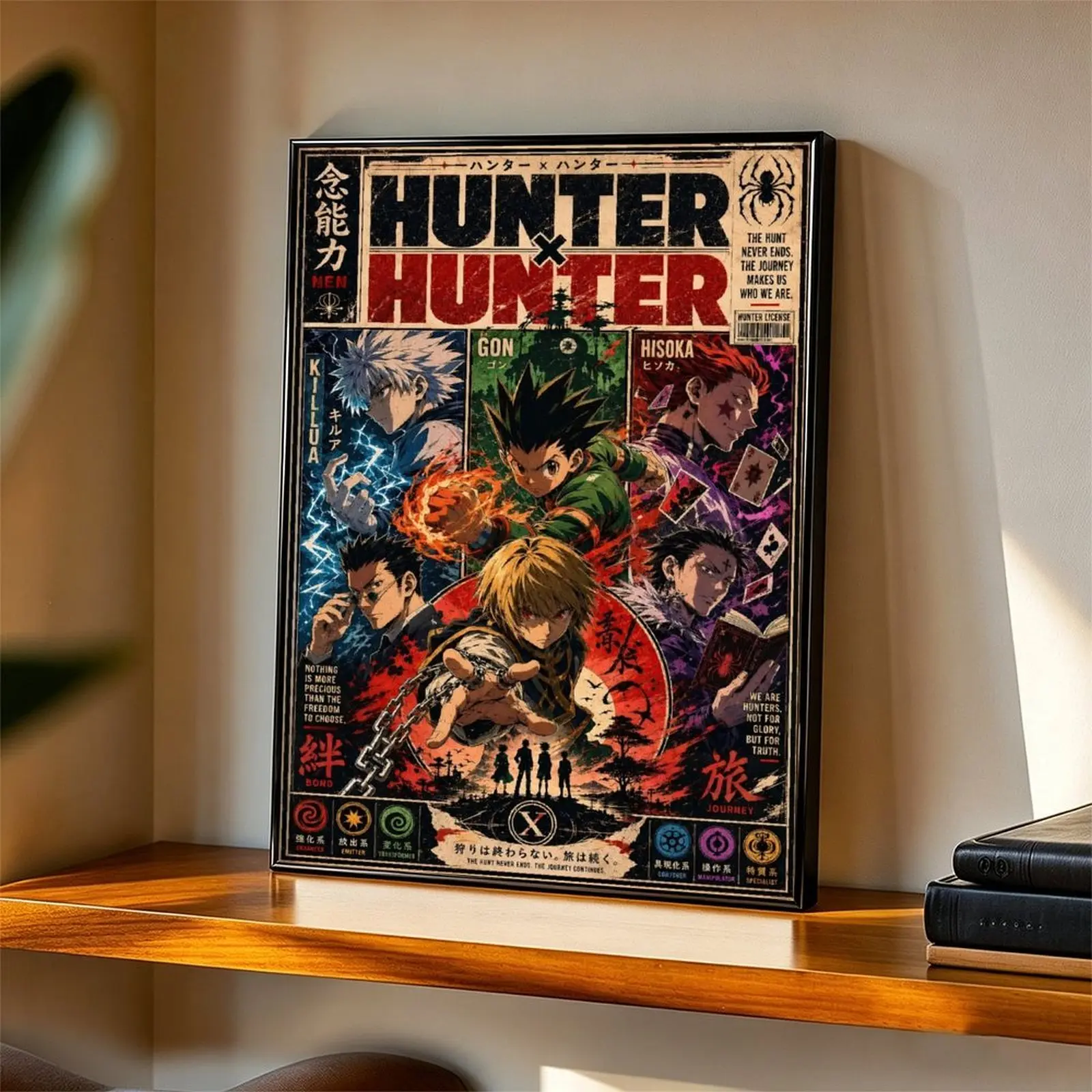 Hunter x Hunter Anime Poster, Gon HxH Anime Manga Poster, Canvas Wall Decor, Room Decorations, Funky Home Decor, Anime Wall Art, Bedroom Canvas Poster, Otaku Room Decor
