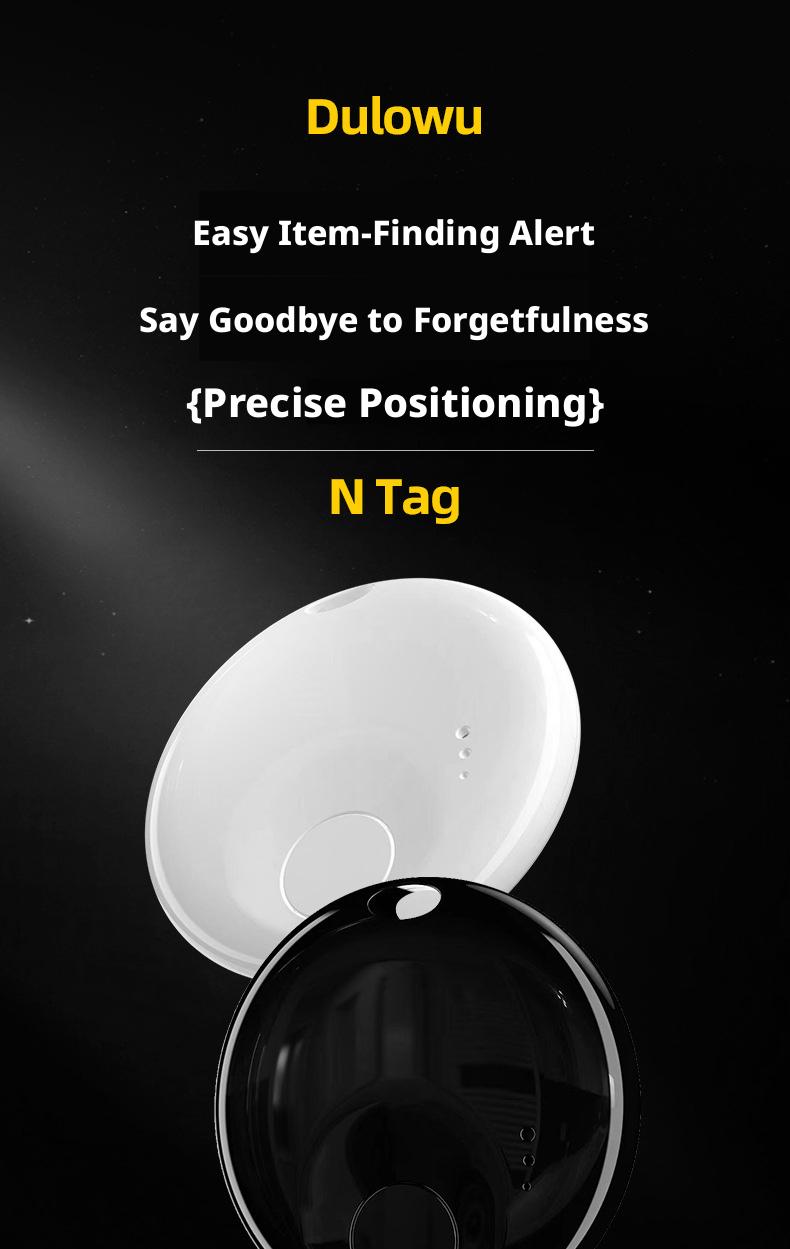 Bluetooth Tracker for Apple FindMy Circular Waterproof Anti-Lost Device Global Precise Locating Wireless Finder for AirTag Key Wallet Phone