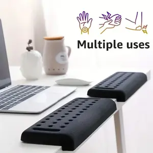L-Shaped Office Desk Elbow Pad, 2-Pack Memory Foam Elbow Rest, Non-Slip Ergonomic Armrest for Wrist, Palm, Forearm Support, Home & Office Use