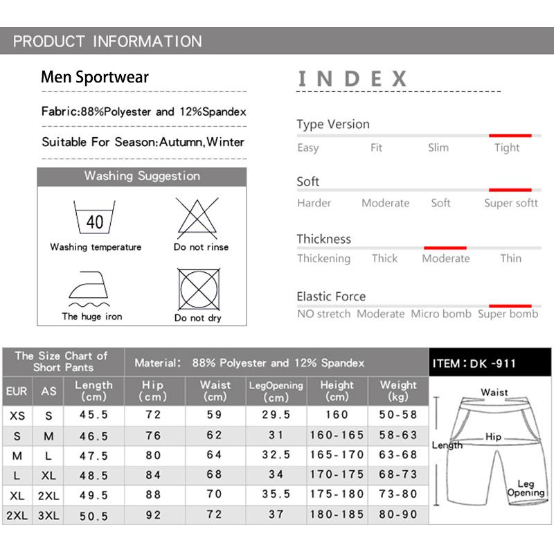 Kyn Apparel Quick Dry Compression Running Tights Men with Pocket Gym Fitness Shorts Sportswear Short Leggings Elastic Underwear