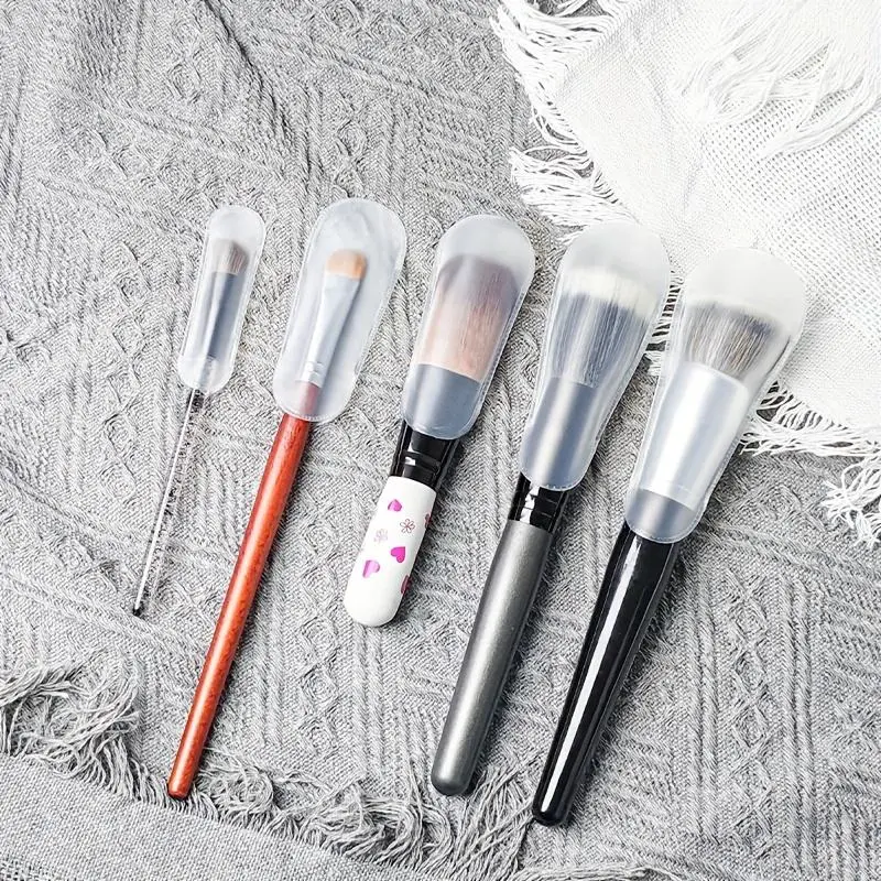 Makeup Brush Protective Cover, 5/9/15/18 Pcs Frost Finish EVA Dustproof Odorless Multi-Size Portable Protective Cases for Fashion & Clothes Accessories, 5/9/15 Pcs, Portable Use