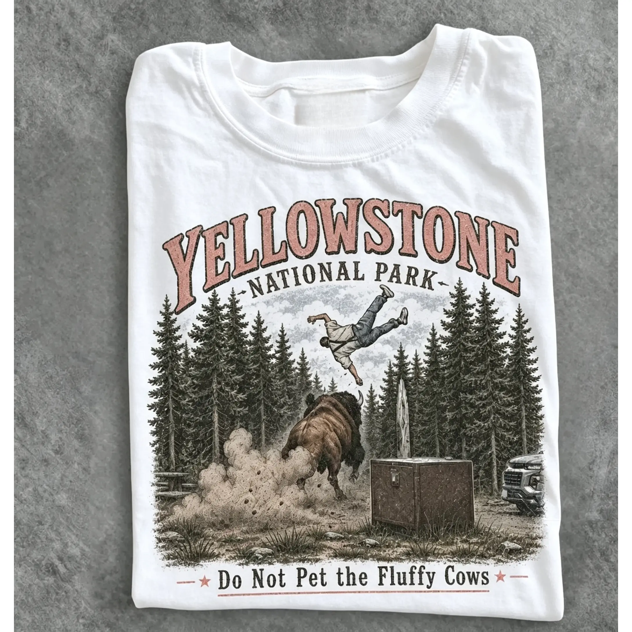 Do Not Pet The Fluffy Cows T-shirt, Yellowstone National Park Shirt, Funny Tee, Unisex Graphic Top