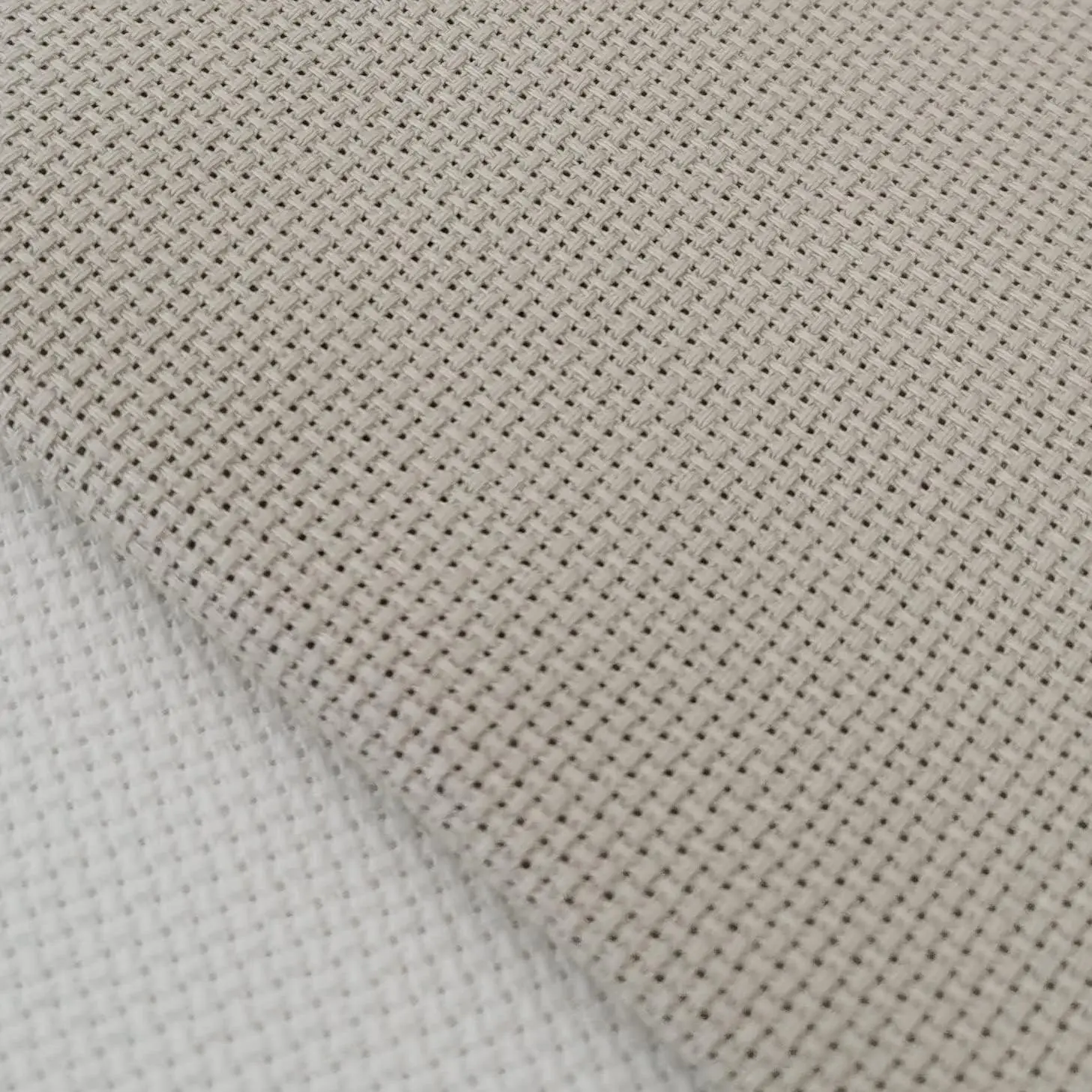 59" x one Yard 18 Ct Counted Cotton Aida Cloth Cross Stitch Fabric (Pearl Grey)